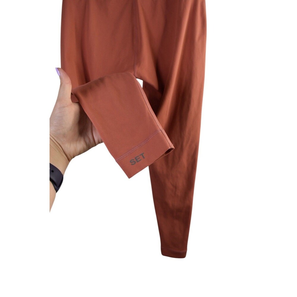 SET Active Luxform Leggings Size S Rust Terracotta High Rise Workout Yoga - Picture 6 of 8